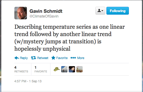 Gavin Schmidt linearity
