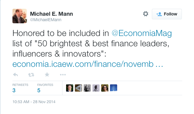 Mann tweet Economia 112814