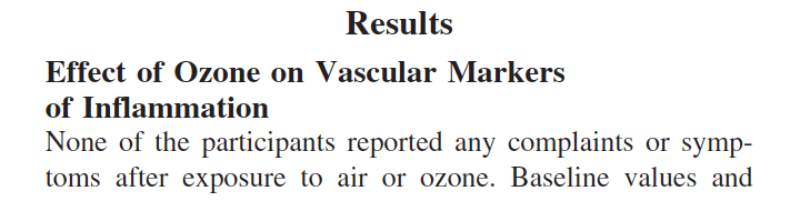 Devlin Circulation ozone result
