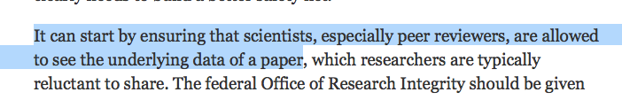 NYTimes secret science