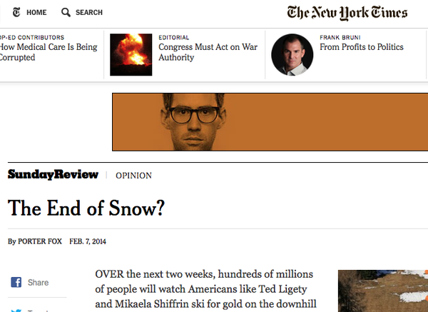NYTimes end of snow