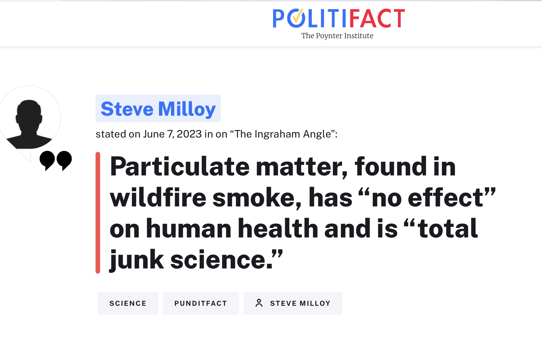 Fail: Politifact’s fact check of my Ingraham Angle appearance during ...