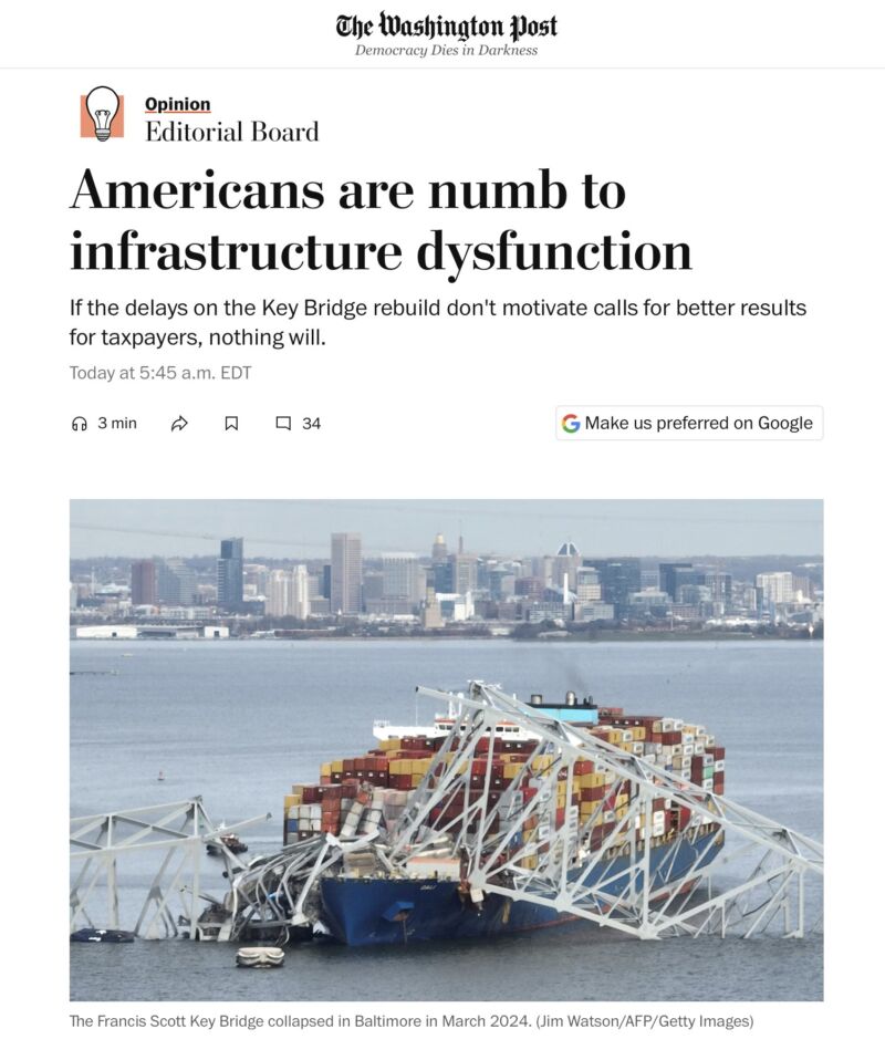Image for the Tweet beginning: Some situational awareness re infrastructure: