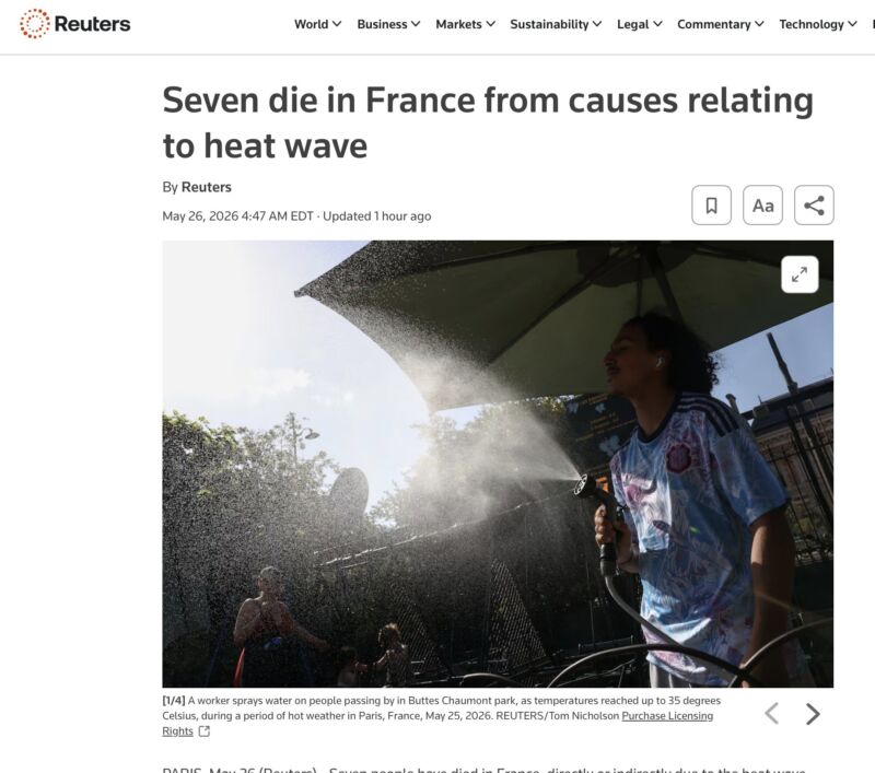 Image for the Tweet beginning: French drowning deaths blamed on