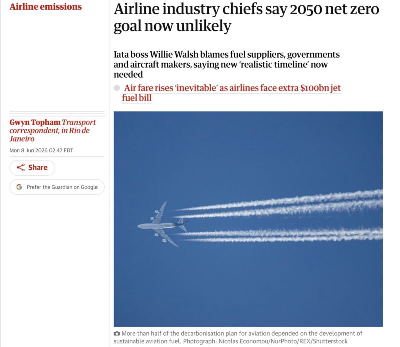 Image for the Tweet beginning: Slow learners: Airlines finally admit