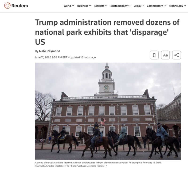 Image for the Tweet beginning: The Trump administration is not