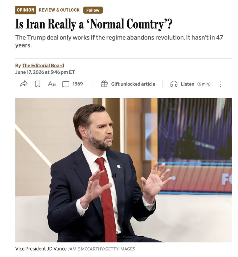 Image for the Tweet beginning: It's not only about Iran:
