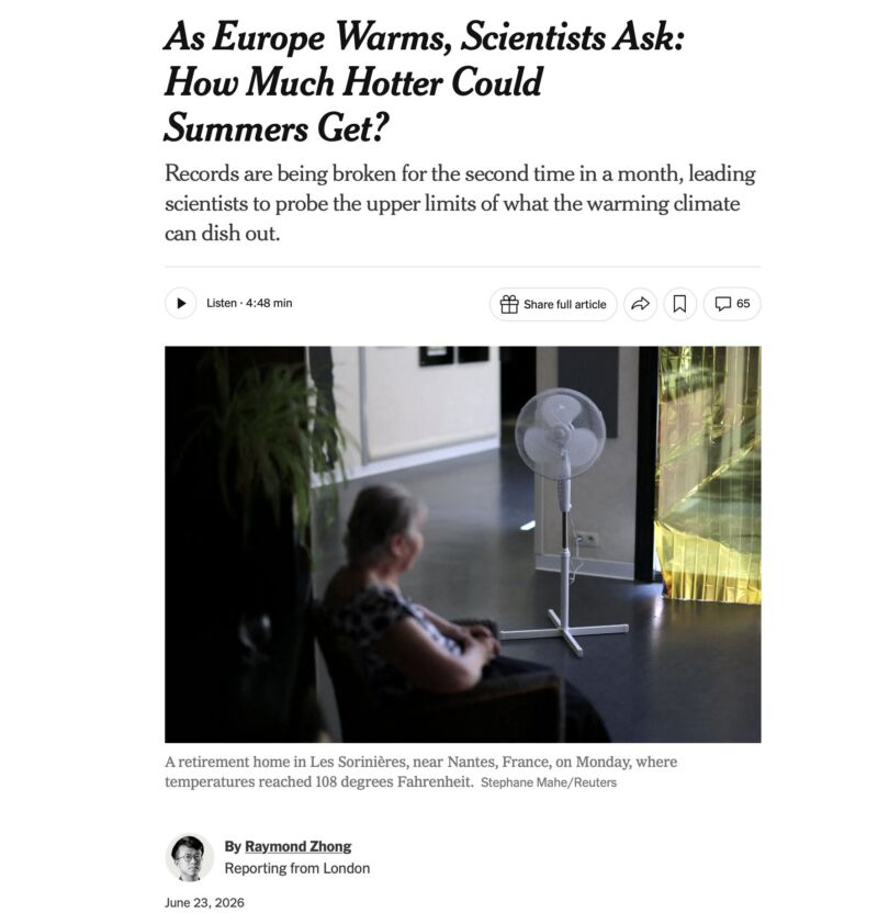 Image for the Tweet beginning: No return on climate hoax