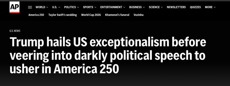 Image for the Tweet beginning: AP attacks Trump with McCarthyism