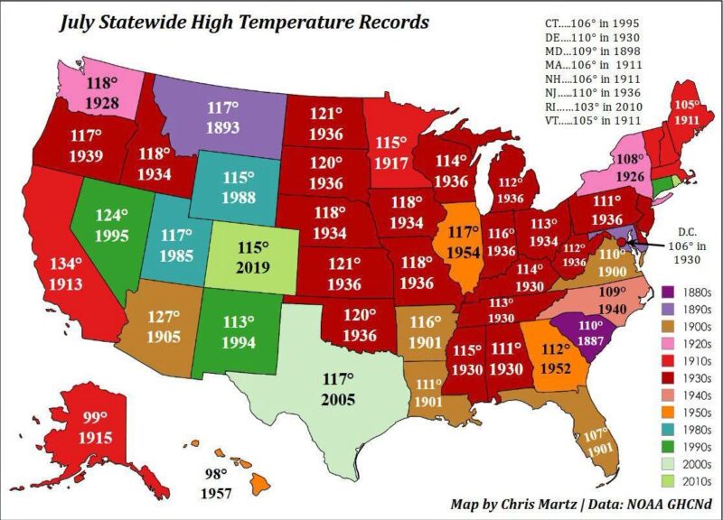Image for the Tweet beginning: These are not heat indices,