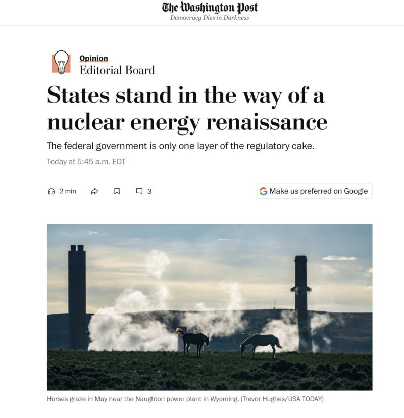 Image for the Tweet beginning: The nuclear industry's problem is—the