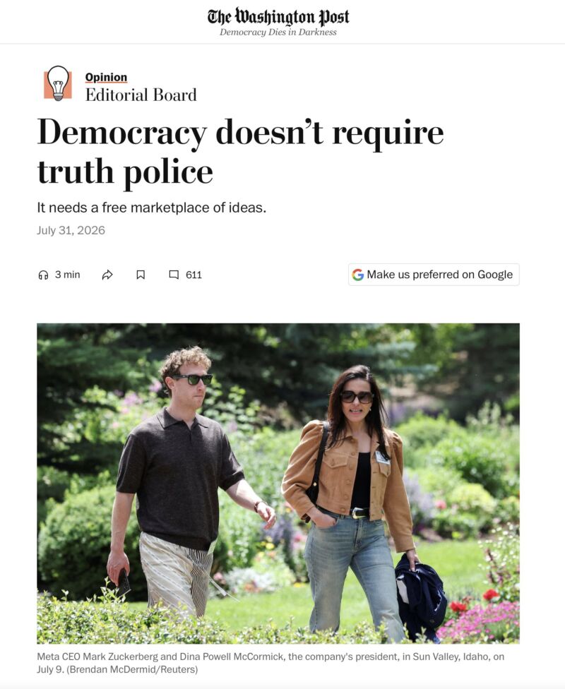 Image for the Tweet beginning: This is an ironic framing
