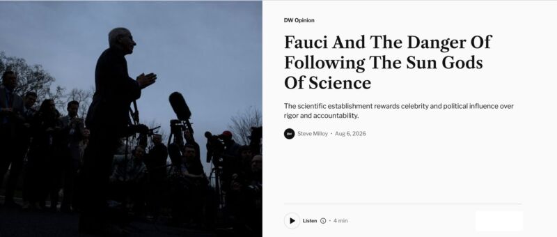 Image for the Tweet beginning: "Scientists must be judged by