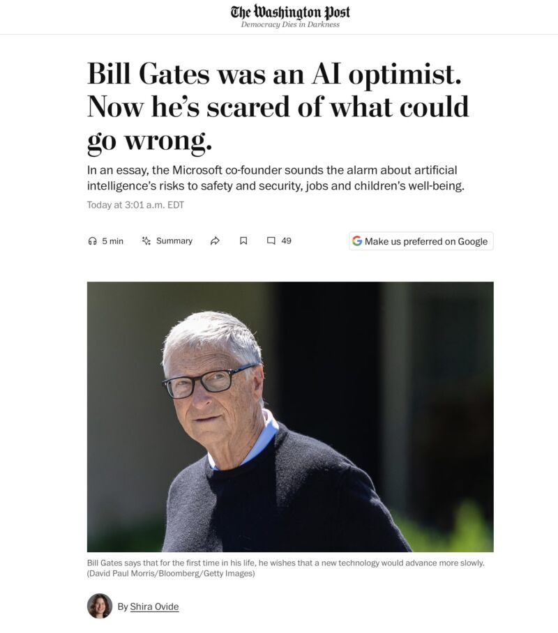 Image for the Tweet beginning: Move aside climate, AI opposition