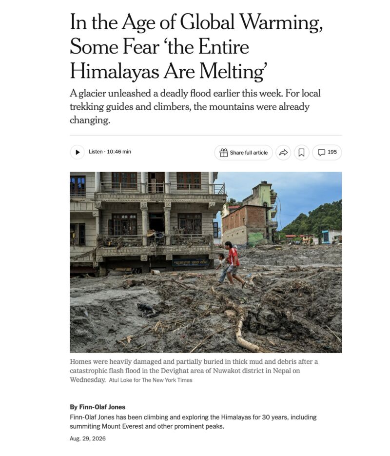 Image for the Tweet beginning: The willful ignorance of climate