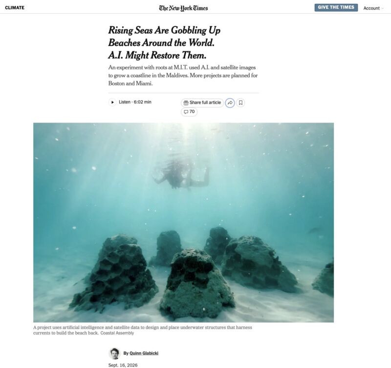 Image for the Tweet beginning: Nope, rising sea level is