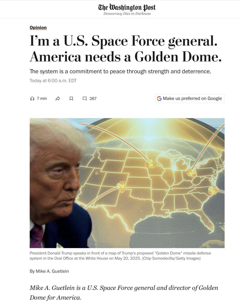 Image for the Tweet beginning: We need affordable defense capabilities