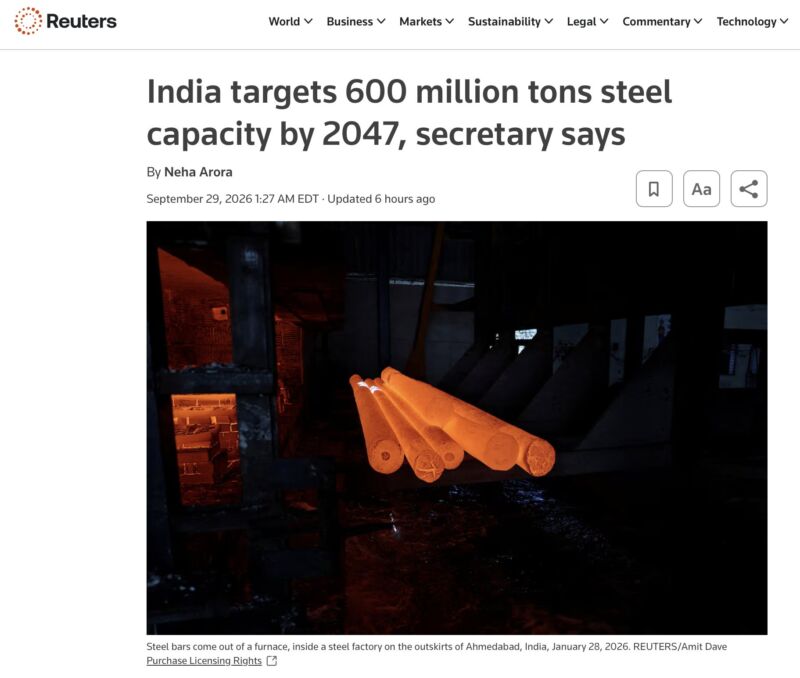 Image for the Tweet beginning: So much for "net zero"