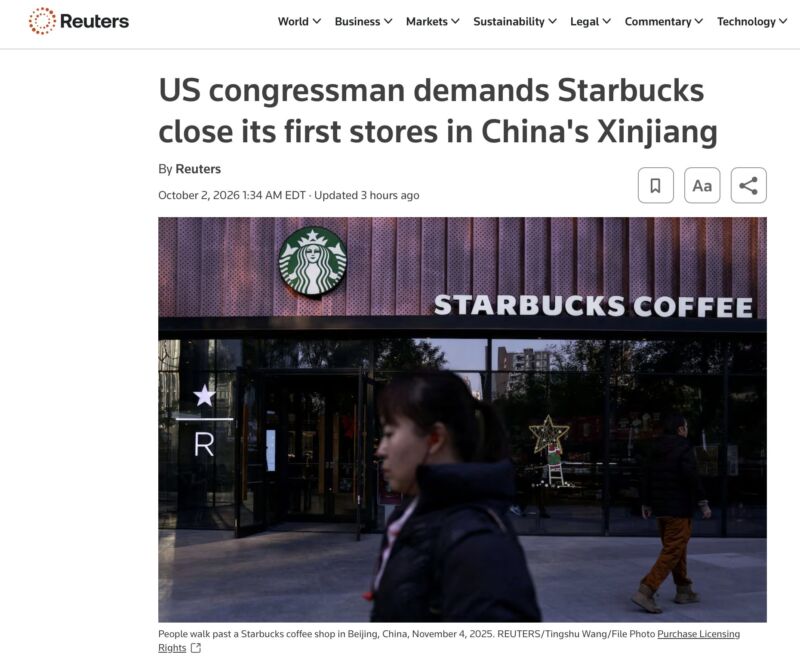 Image for the Tweet beginning: Does Communist China allow its