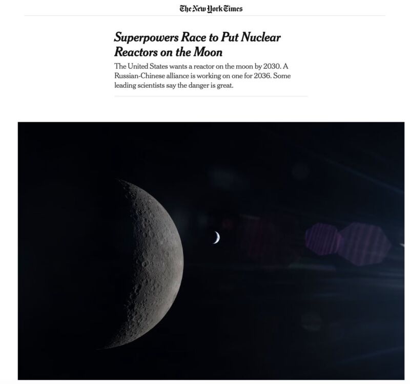 Image for the Tweet beginning: Ridiculous talk about the Moon
