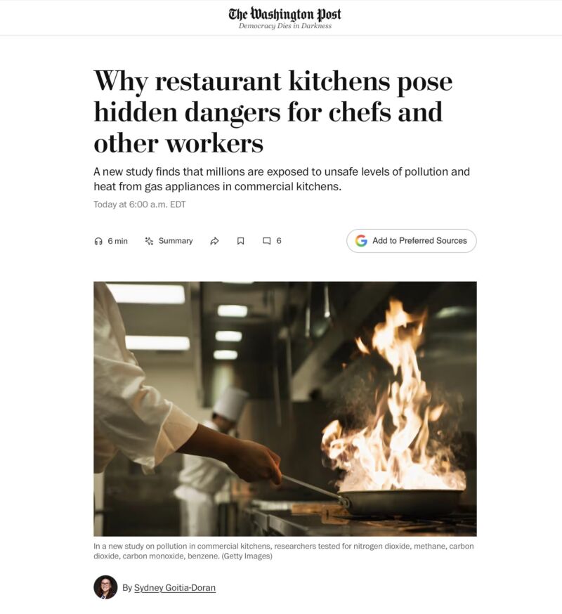 Image for the Tweet beginning: Nope, restaurant kitchen workers are