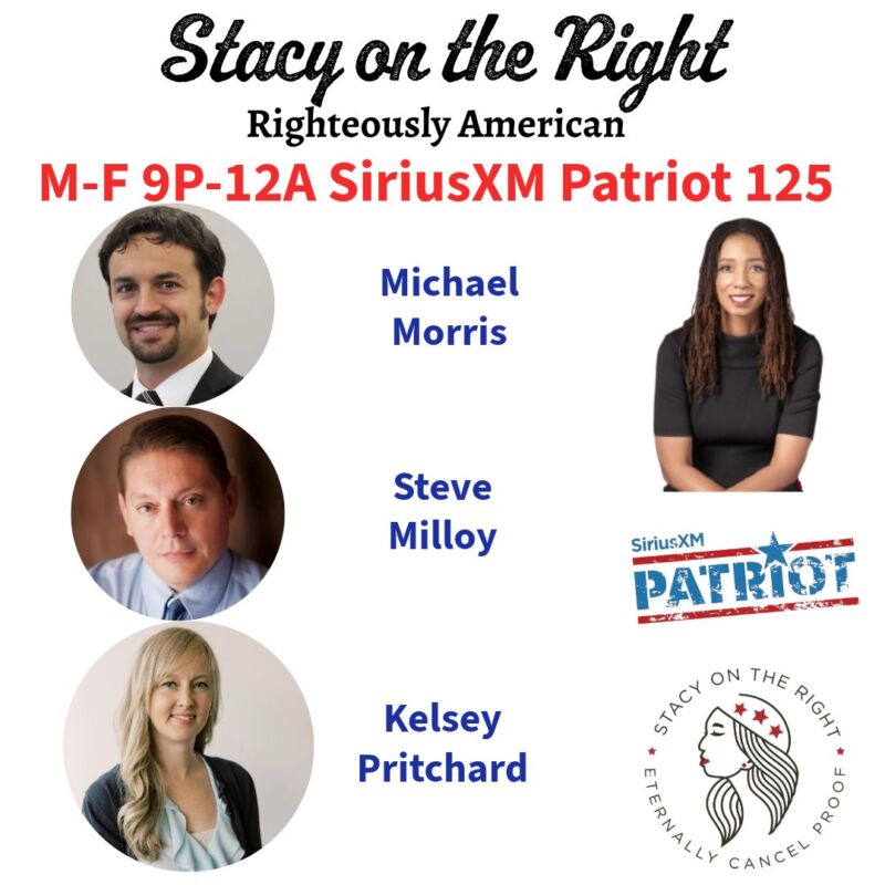 Image for the Tweet beginning: Tonight on @StacyOnTheRight 9pm-12am ET
